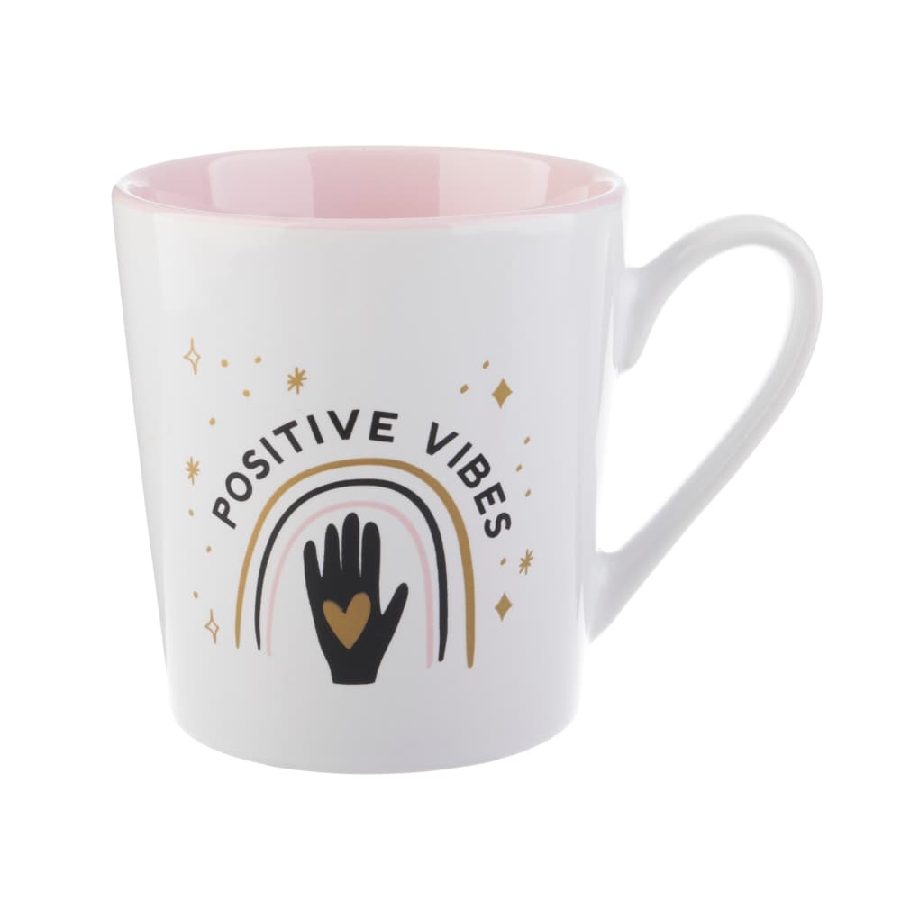 slide 1 of 1, Pacific Market International Positive Vibes Flare Mug, 16 oz