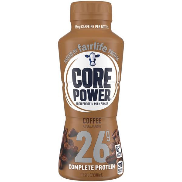 slide 1 of 4, Core Power High Protein Milk Shake Coffee Flavor, 11.5 oz