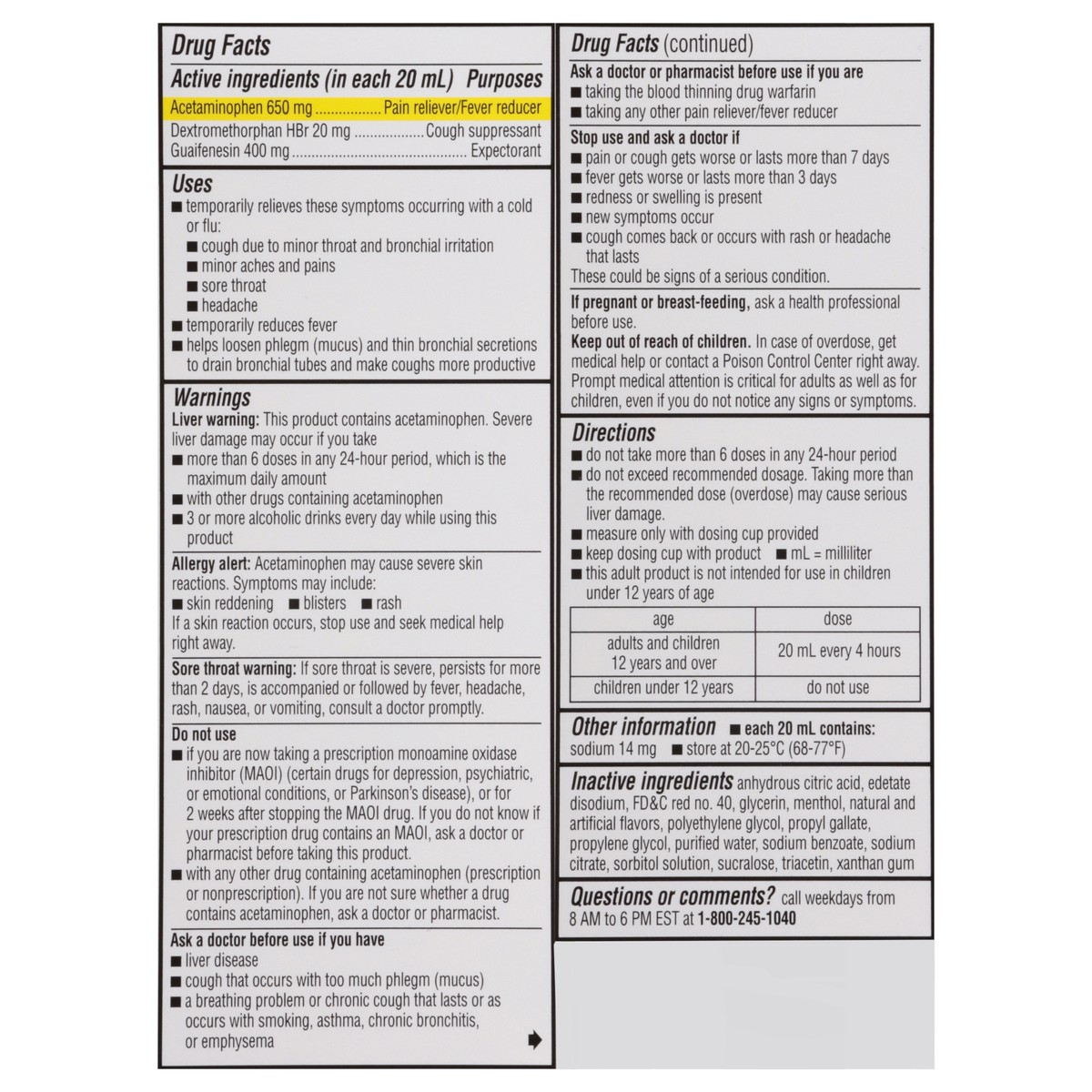 slide 2 of 13, Robitussin CF Max, Severe Multi-Symptom Relief from Cough, Cold, and Flu - Adult Formula, 4 fl oz