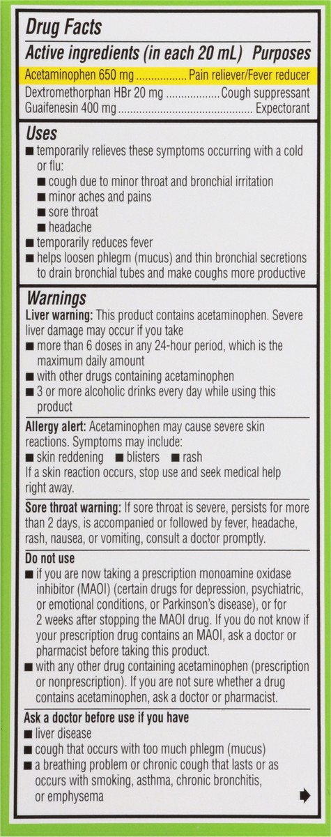 slide 11 of 13, Robitussin CF Max, Severe Multi-Symptom Relief from Cough, Cold, and Flu - Adult Formula, 4 fl oz