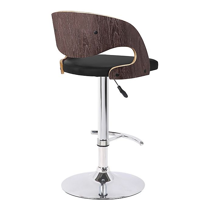 slide 4 of 7, Armen Living Malibu Swivel Bar Stool - Black, 1 ct