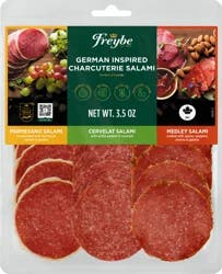 Freybe German Inspired Charcuterie Salami Parmesano Cervelat Medley - 3.5 OZ