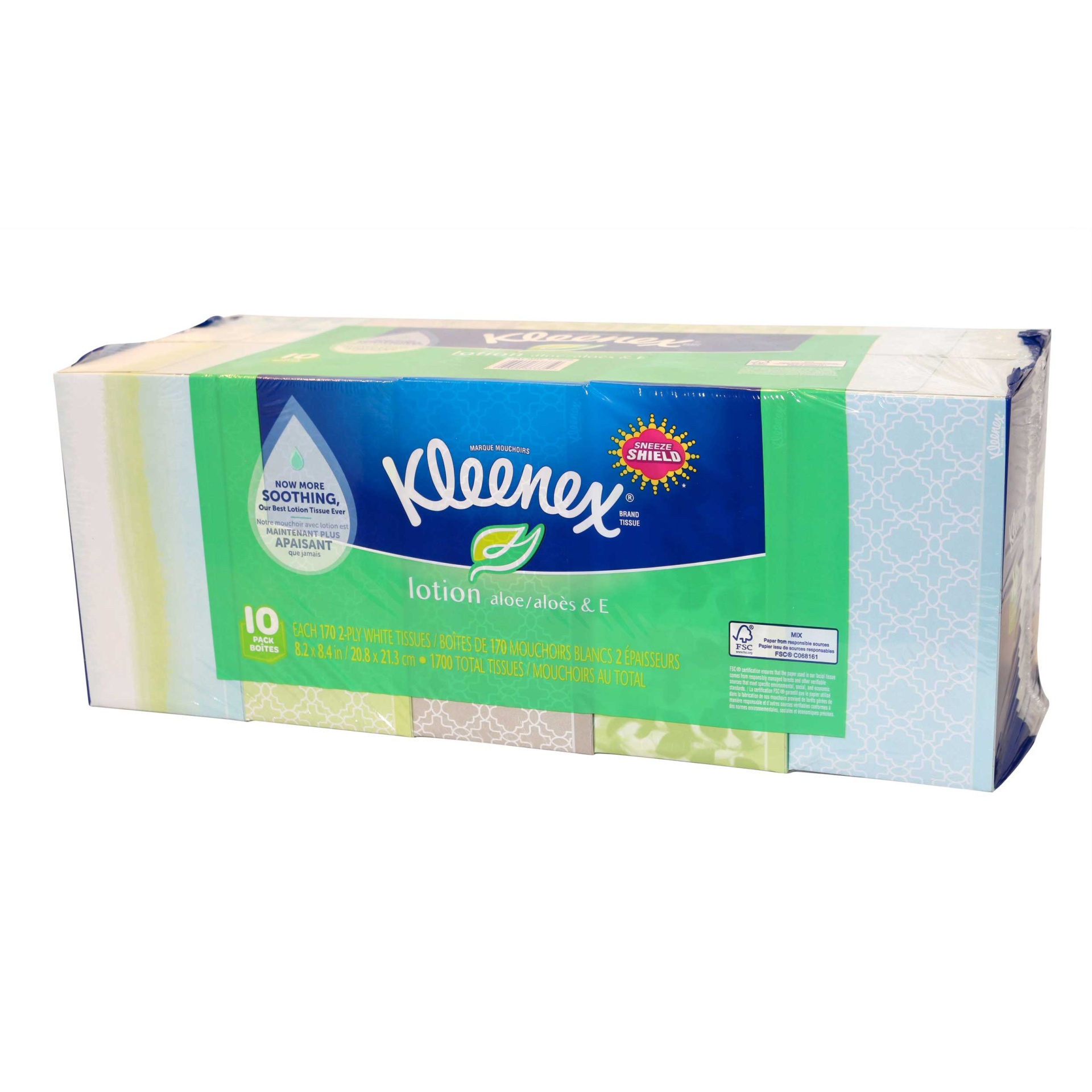 slide 1 of 1, Kleenex Lotion Tissue Family Pack, 