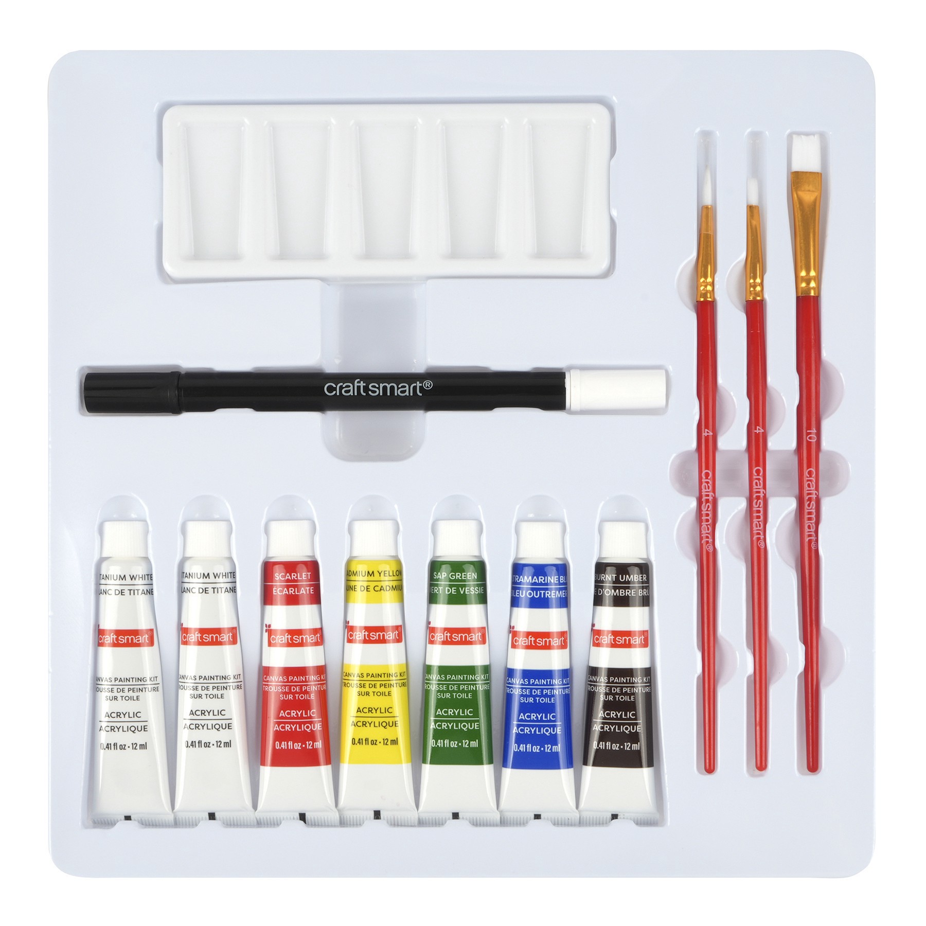 slide 2 of 3, 11" X 11" Canyon Canvas Painting Kit By Craft Smart, 11 in x 11 in