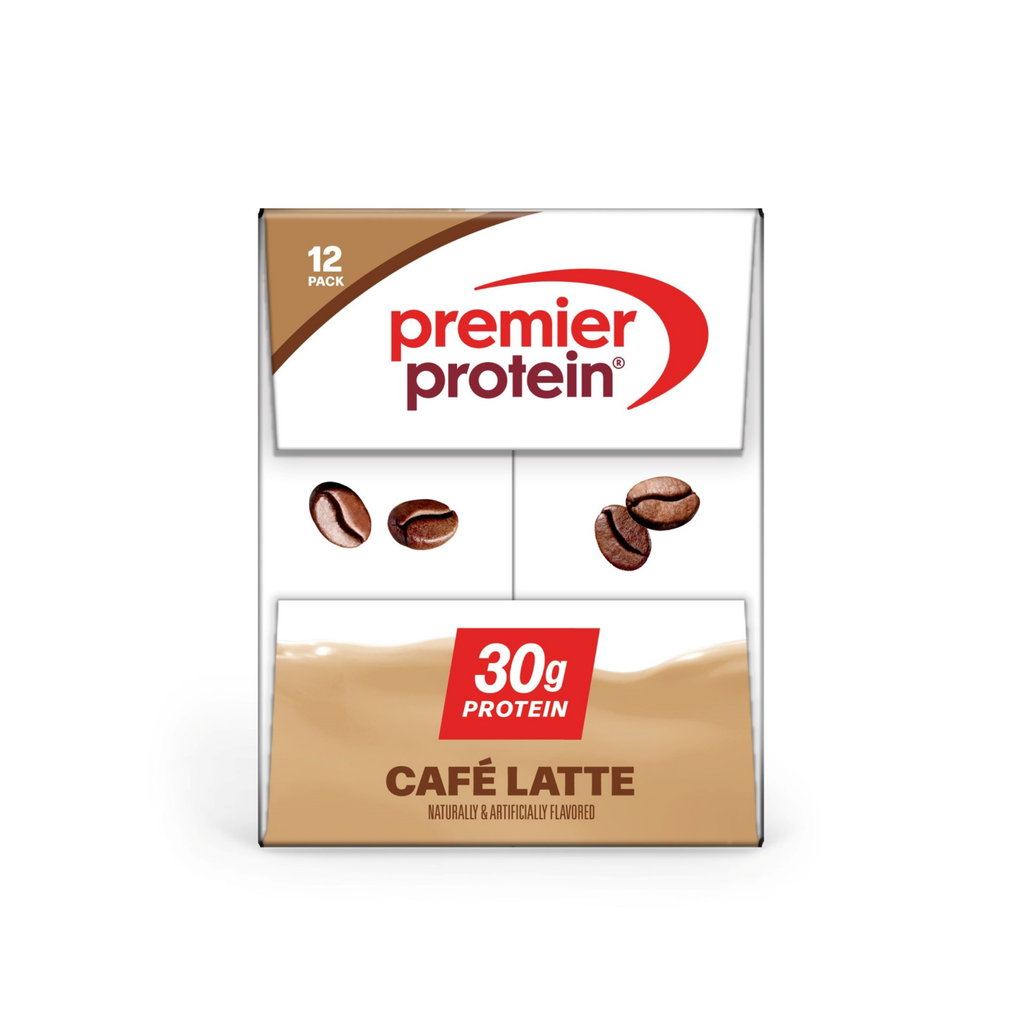 slide 4 of 6, Premier Protein Cafe Latte High Protein Shake 12 - 11 fl oz Shakes, 12 ct; 11 oz