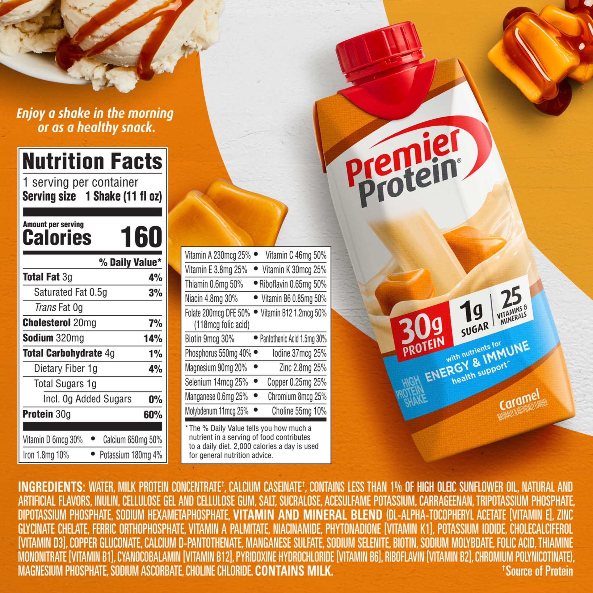 slide 2 of 2, Premier Nutrition Corp. Premier Nutrition Protein Shake Caramel, 18, 