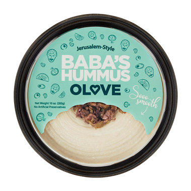 slide 1 of 1, Baba's Olive Hummus, 10 oz