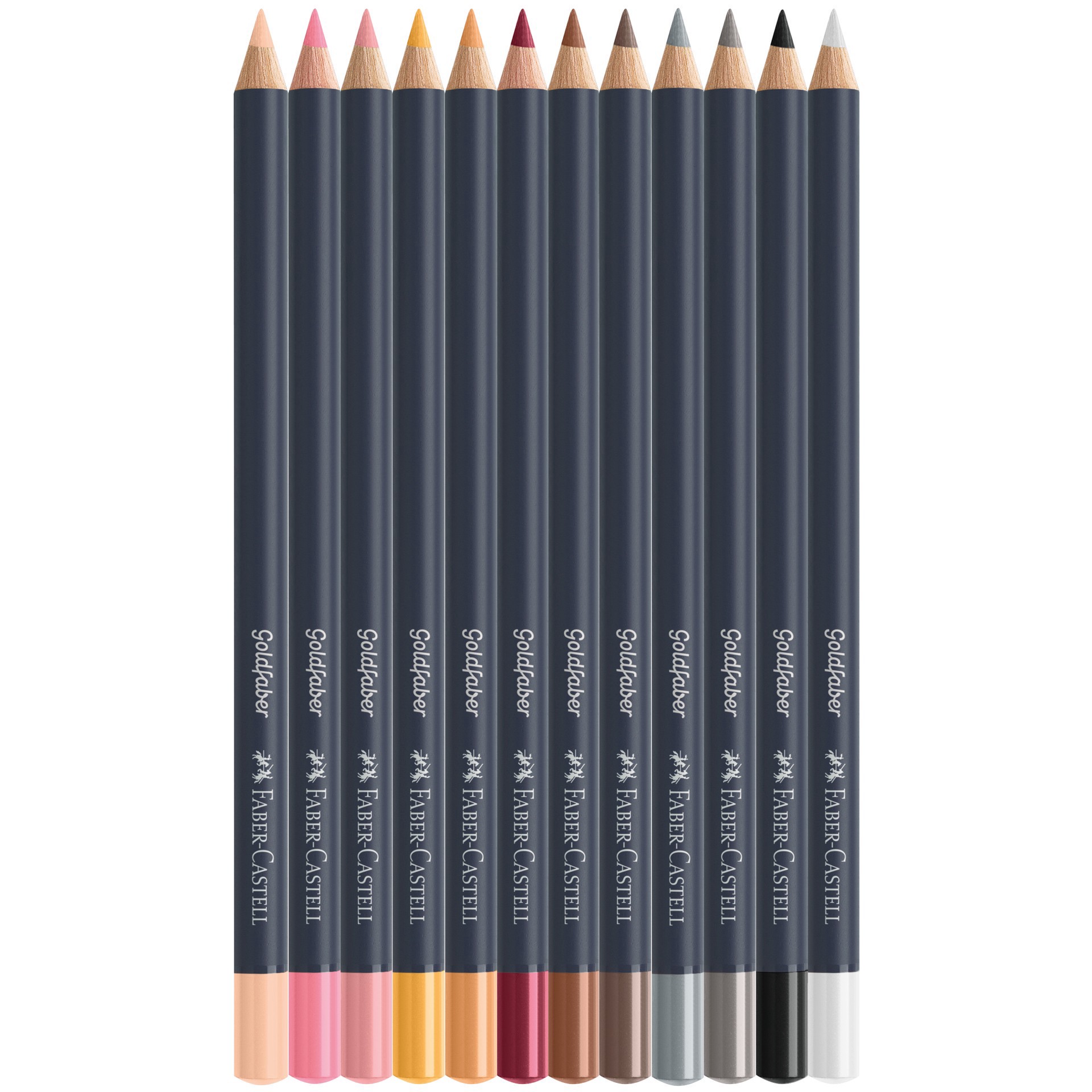 slide 6 of 6, Faber-Castell Goldfaber Skin Tones Color Pencils, 12 pencils