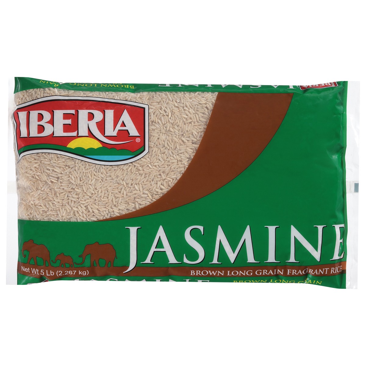 slide 1 of 14, Iberia Jasmine Brown Long Grain Fragrant Rice 5 lb, 5 lb