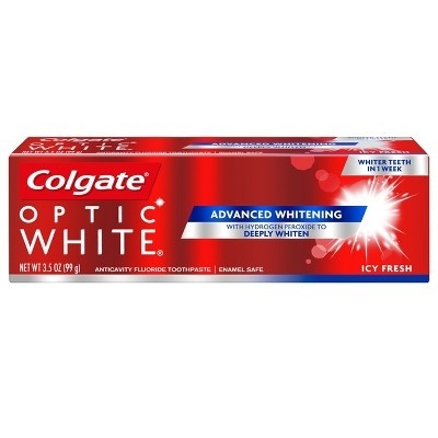 slide 1 of 6, Colgate Optic White Icy Fresh Toothpaste, 3.5 oz