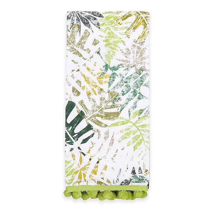 slide 1 of 1, Sam Hedaya Tropical Foliage Tea Towel, 1 ct