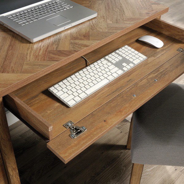 slide 6 of 10, Sauder Cannery Bridge Computer Desk 53"W, Sindoori Mango, 1 ct