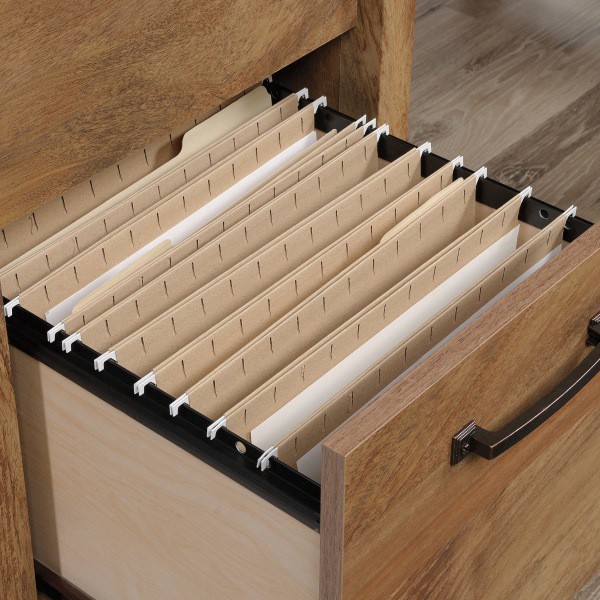 slide 4 of 10, Sauder Cannery Bridge Computer Desk 53"W, Sindoori Mango, 1 ct