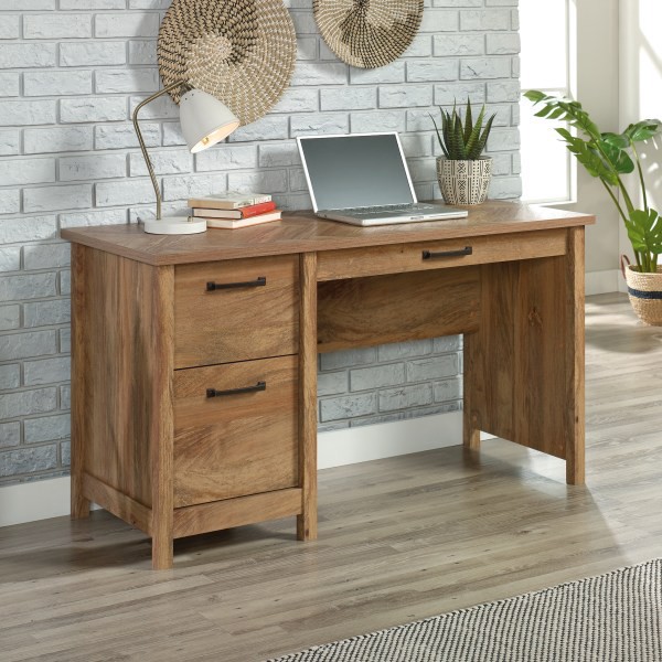 slide 3 of 10, Sauder Cannery Bridge Computer Desk 53"W, Sindoori Mango, 1 ct