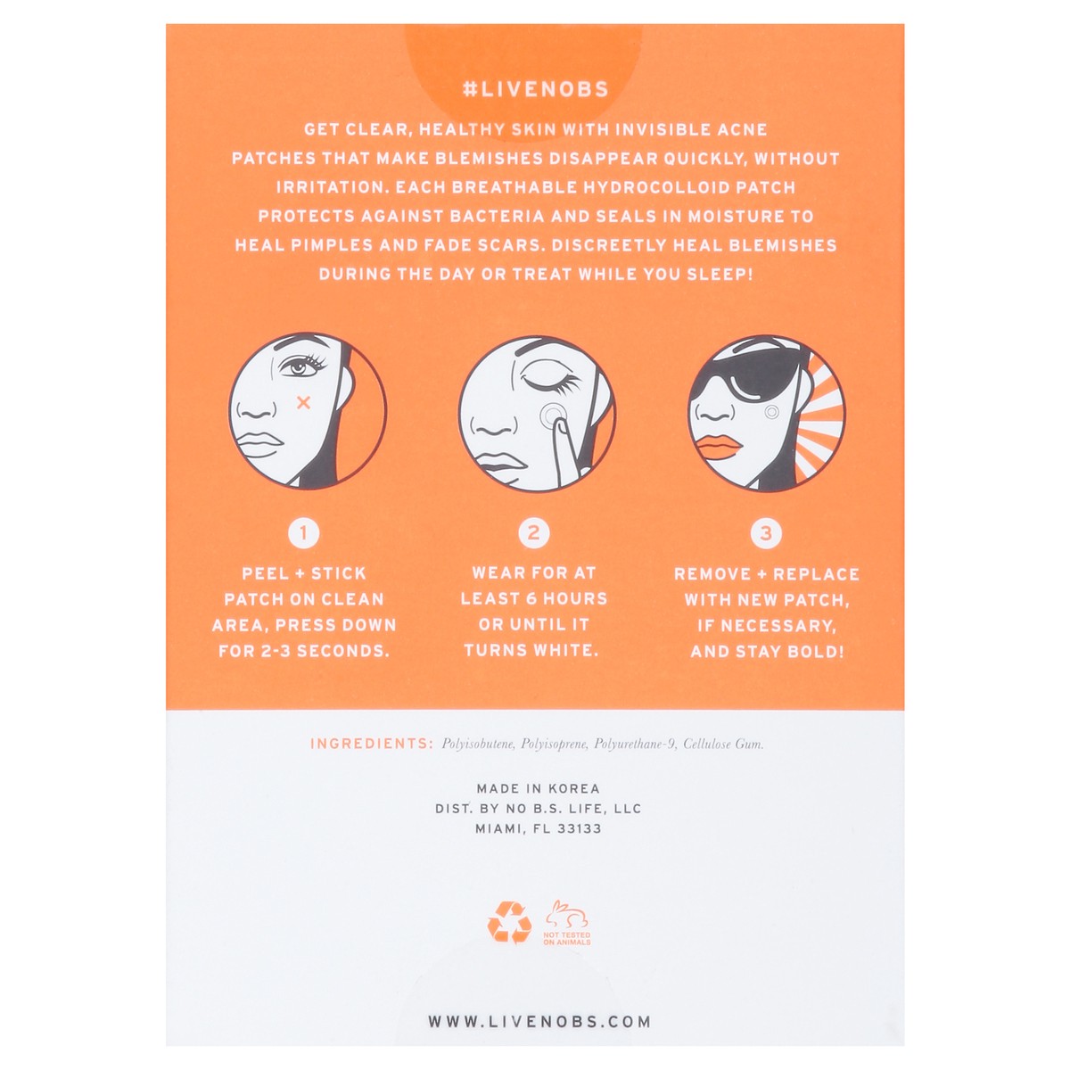 slide 8 of 13, No B.S. Healing Acne Patches 36 ea, 1 oz