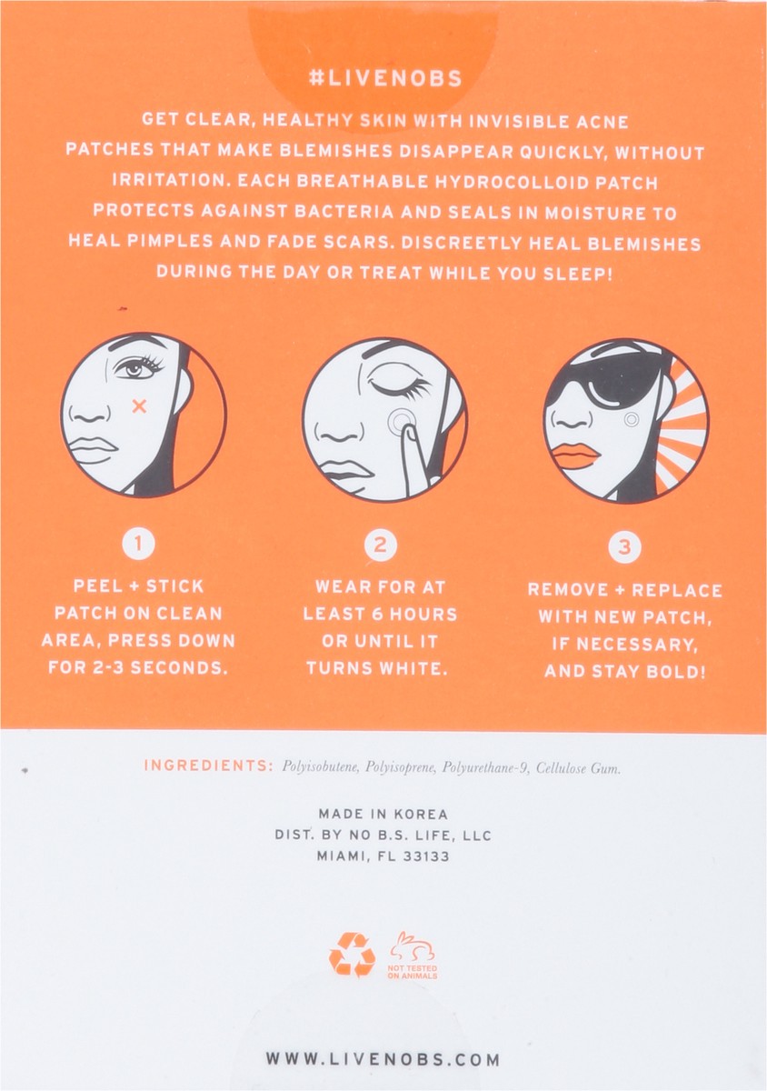 slide 11 of 13, No B.S. Healing Acne Patches 36 ea, 1 oz