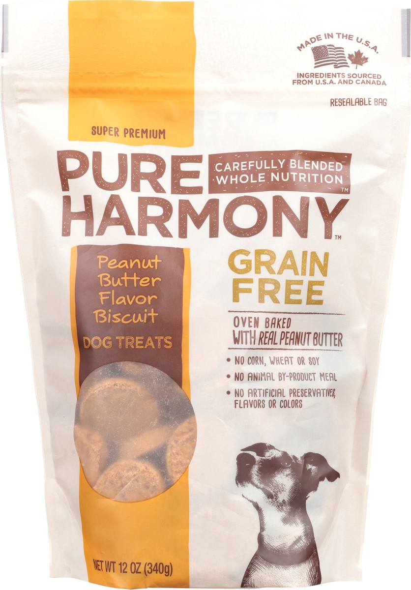 slide 10 of 17, Pure Harmony Grain Free Peanut Butter Flavor Dog Treats 12 oz, 12 oz