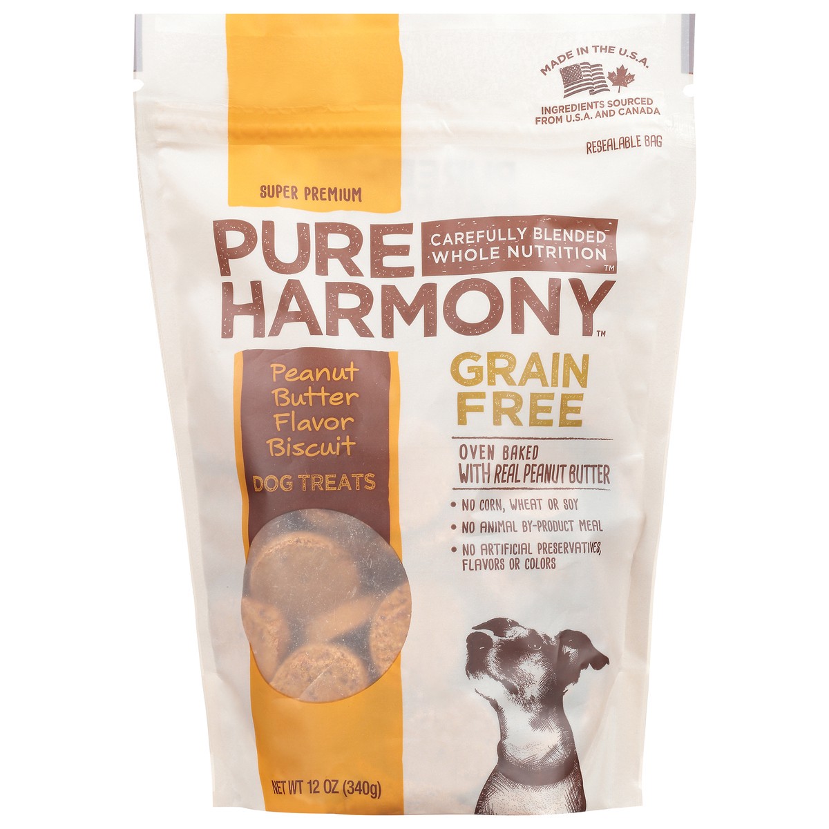 slide 6 of 17, Pure Harmony Grain Free Peanut Butter Flavor Dog Treats 12 oz, 12 oz