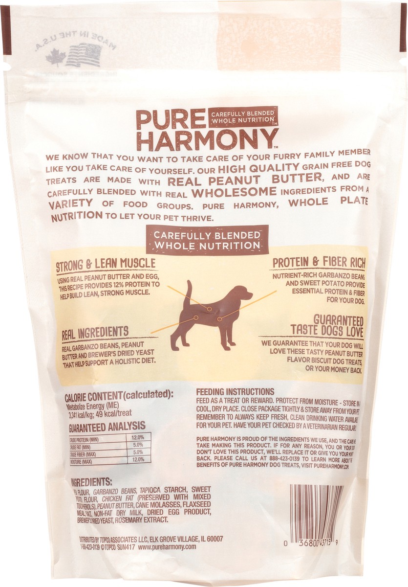 slide 12 of 17, Pure Harmony Grain Free Peanut Butter Flavor Dog Treats 12 oz, 12 oz