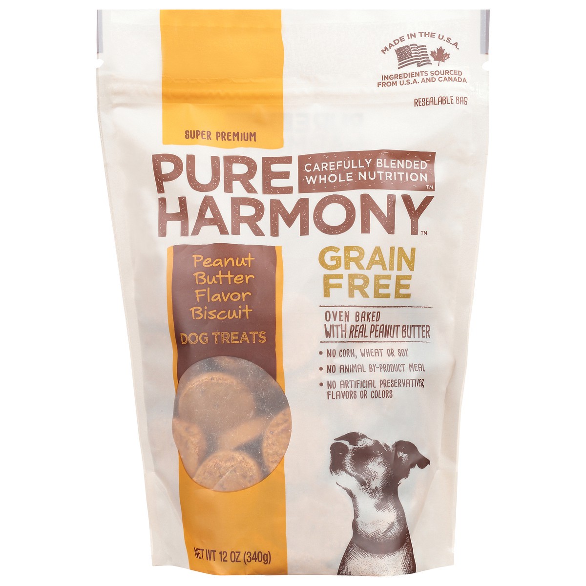 slide 17 of 17, Pure Harmony Grain Free Peanut Butter Flavor Dog Treats 12 oz, 12 oz