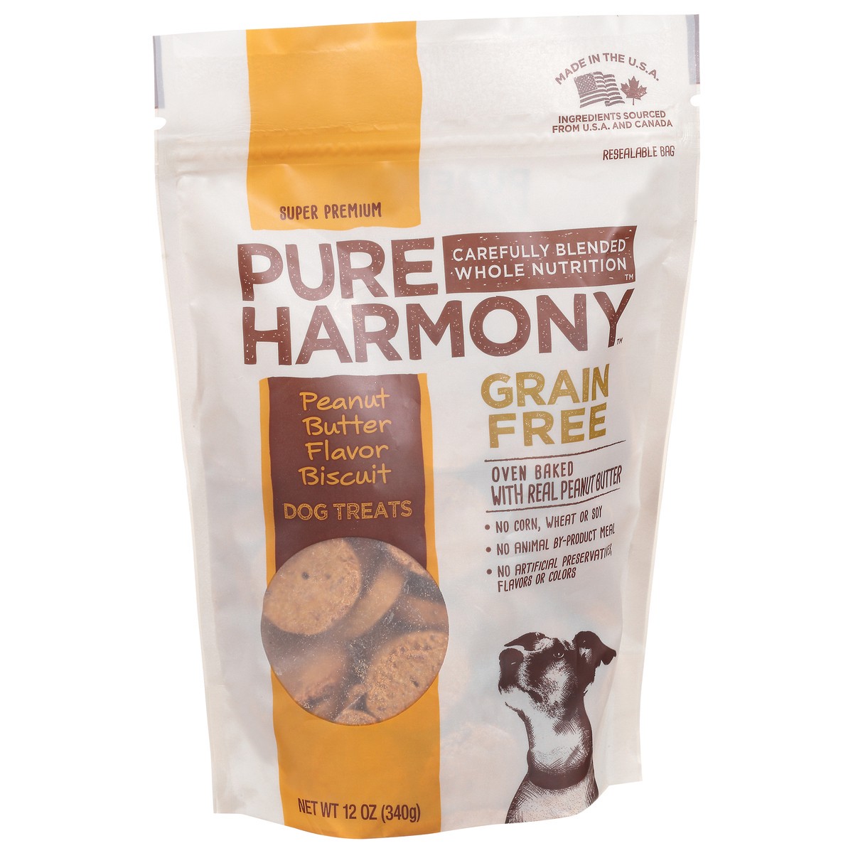 slide 7 of 17, Pure Harmony Grain Free Peanut Butter Flavor Dog Treats 12 oz, 12 oz