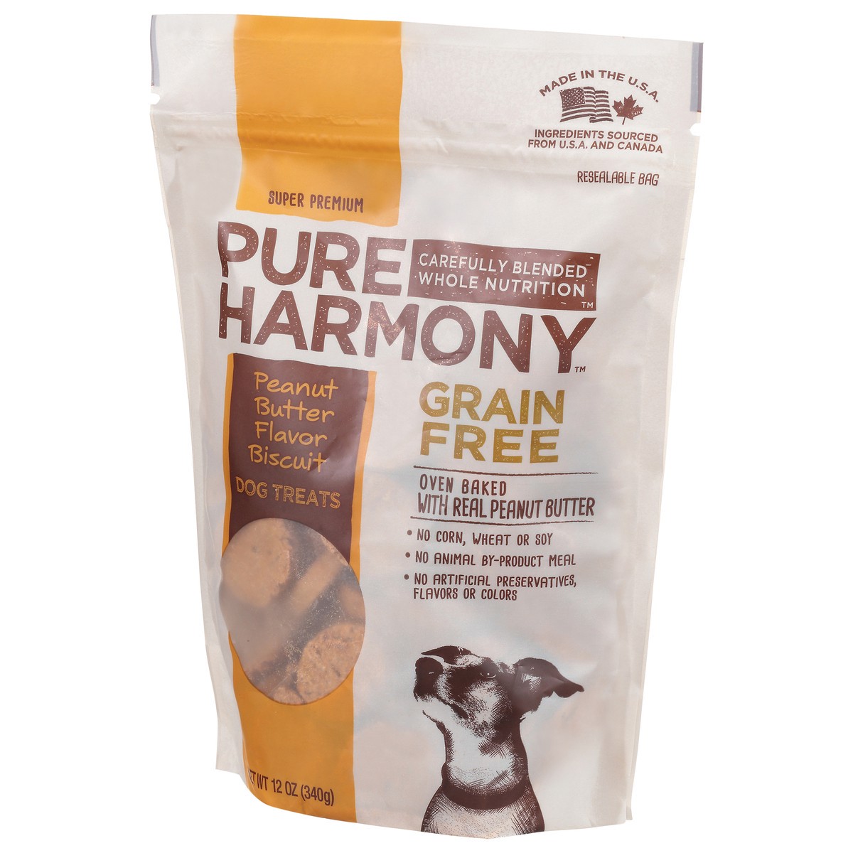 slide 16 of 17, Pure Harmony Grain Free Peanut Butter Flavor Dog Treats 12 oz, 12 oz