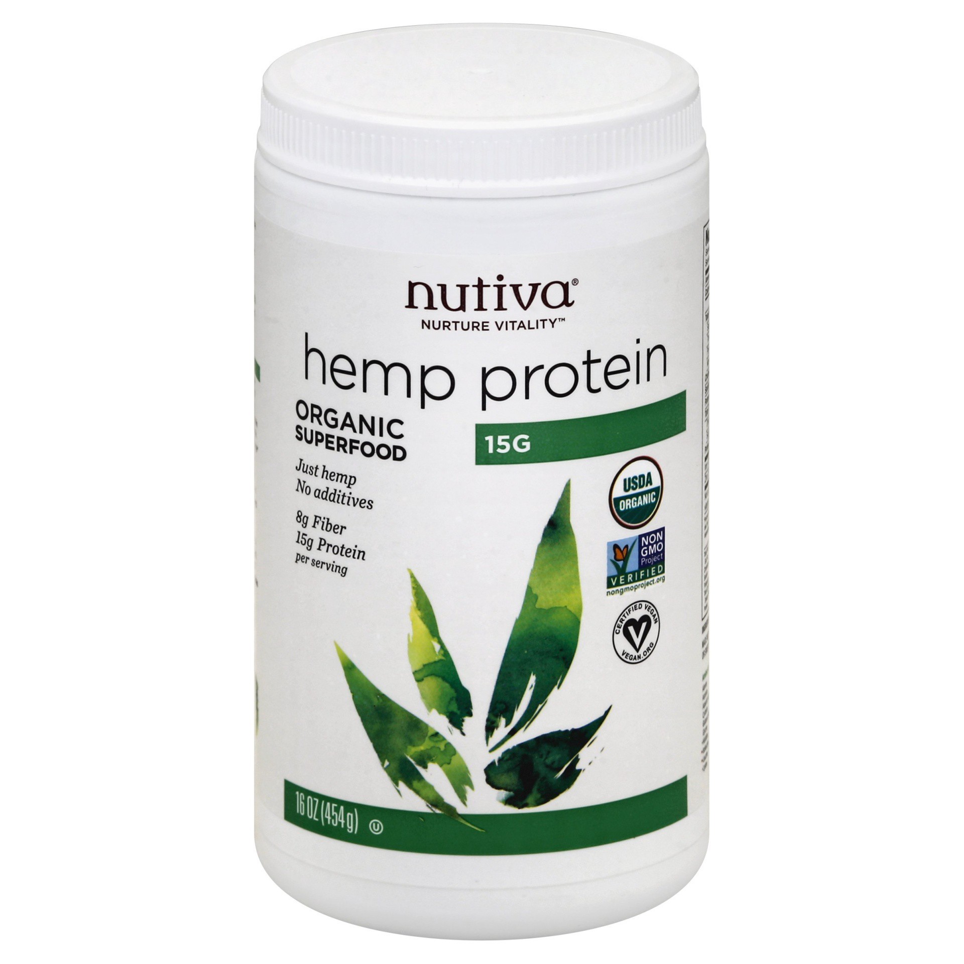 slide 1 of 11, Nutiva Organic Hemp Protein Powder, 16 oz