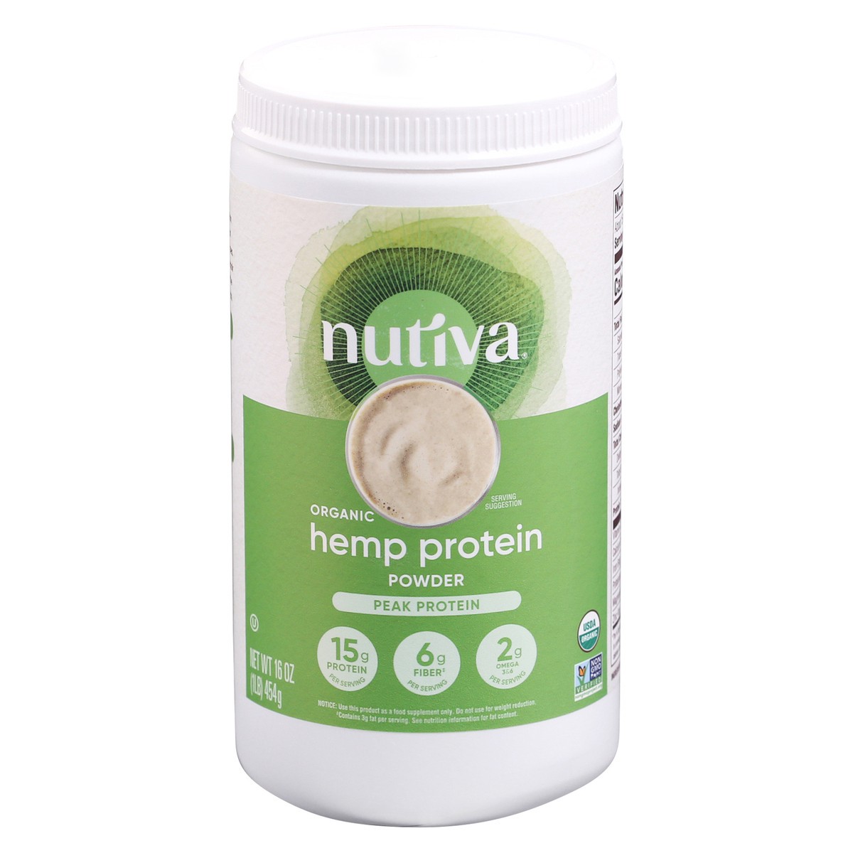 slide 11 of 11, Nutiva Organic Hemp Protein Powder, 16 oz