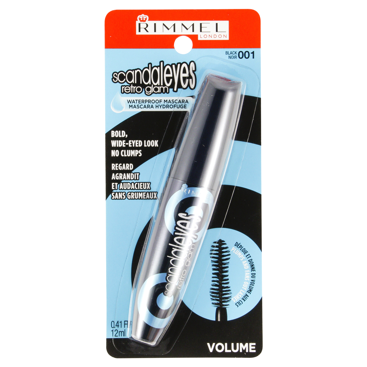 slide 1 of 5, Rimmel London Scandal Eyes Retro Glam Mascara Waterproof Black, 1 ct