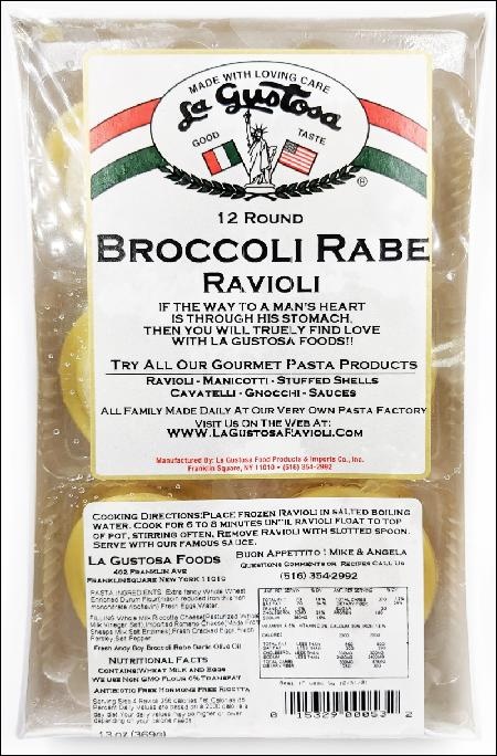 slide 1 of 1, La Gustosa L/Gst Broccl Rabe Ravioli, 13 oz