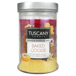 Tuscany Candle Baked Goods Triple Pour Glass Jar Candle