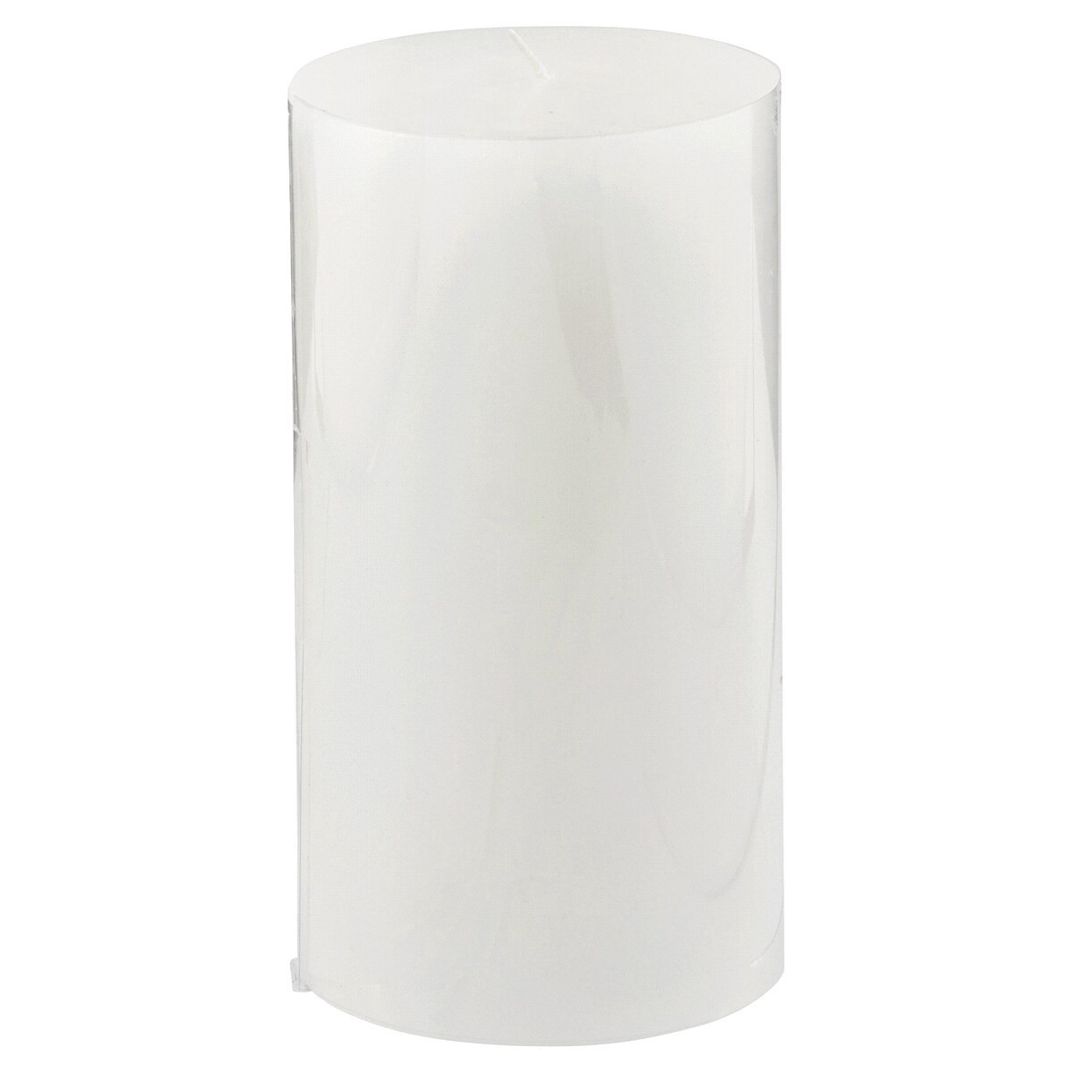 slide 1 of 1, Unscented Flat Top Pillar 4"x7.5" Candle, 1 ct, 1 ct