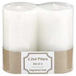 Tuscany Candle Unscented Flat Top Pillar 2.2"x4" Candle