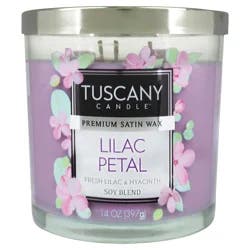 Tuscany Candle Soy Blend Scented Lilac Petal Candle 1 Each