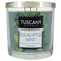Tuscany Candle Soy Blend Scented Eucalyptus Mint Candle 1 Each