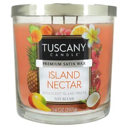 Tuscany Candle Soy Blend Scented Island Nectar Candle 1 Each