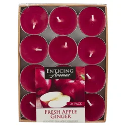 Enticing Aromas Tea Light Candles, Fresh Apple Ginger