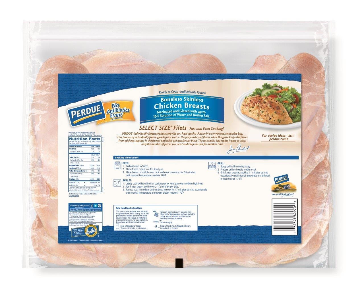 slide 2 of 2, Perdue No Antibiotics Chicken Breast, 