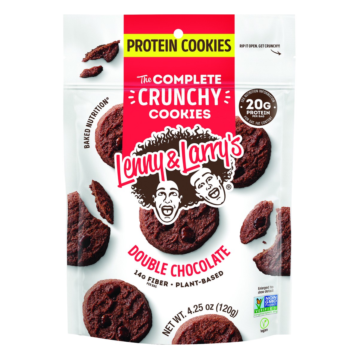 slide 1 of 2, Lenny & Larry's Crunchy Double Chocolate Cookies 4.25 oz, 4.25 oz