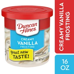 Duncan Hines Creamy Vanilla Frosting, 16 oz