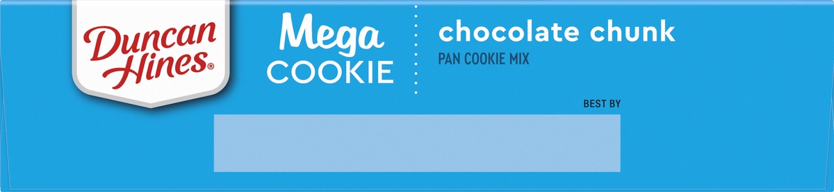 slide 6 of 10, Duncan Hines Mega Cookie Chocolate Chunk Pan Cookie Mix, 7.8 oz