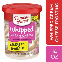 Duncan Hines Whipped Cream Cheese Flavored Frosting, 14 oz.