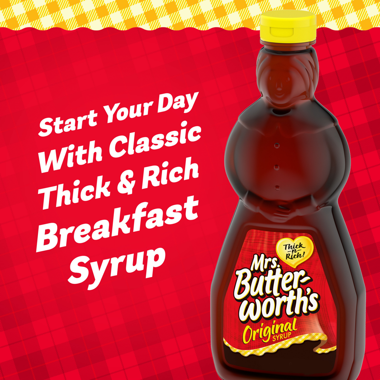 slide 4 of 4, Mrs. Butterworth's Original Thick N Rich Pancake Syrup, 24 fl oz