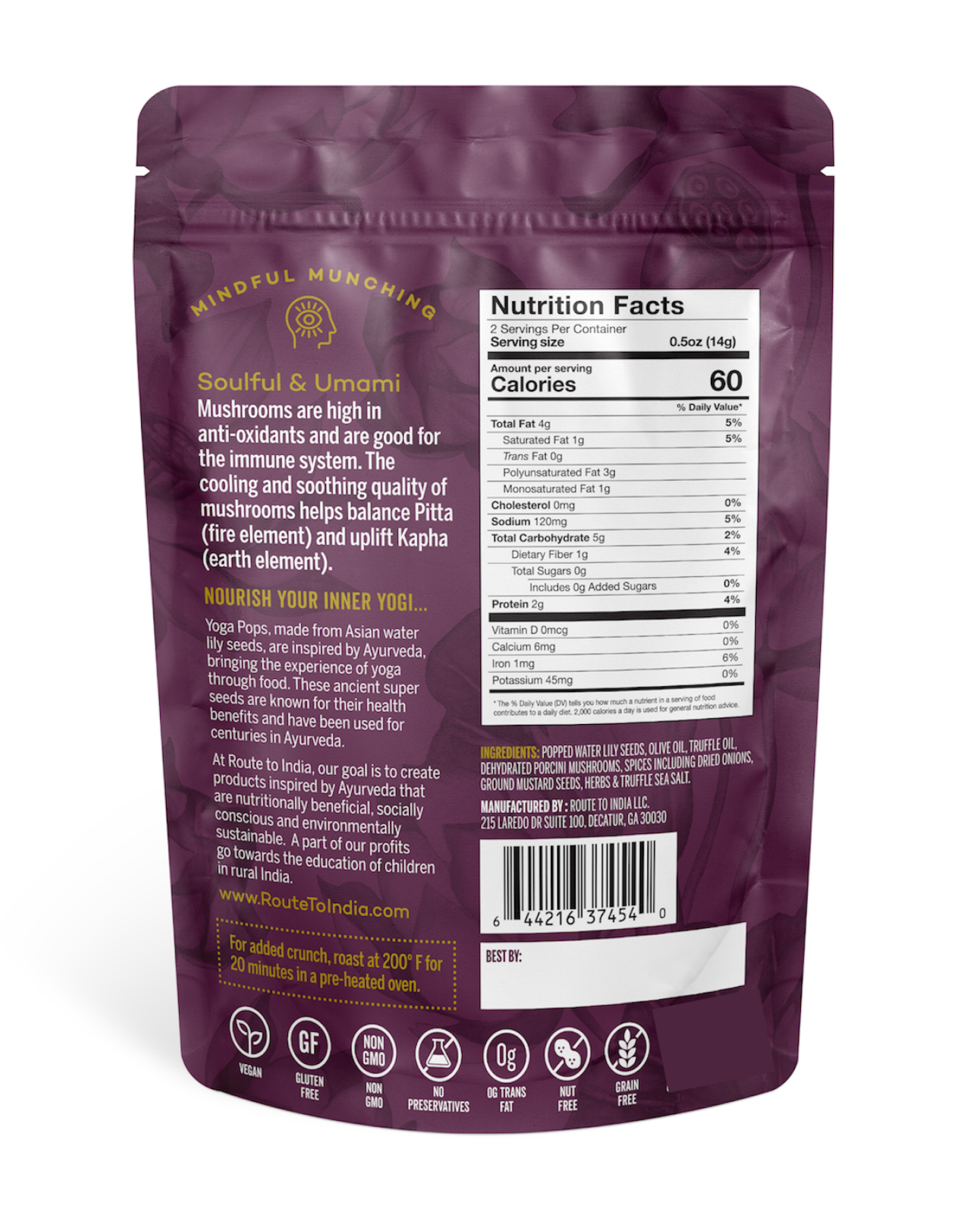 slide 2 of 2, Yoga Pops| Popped Water Lily Seeds| Truffle Tantra, 1 oz