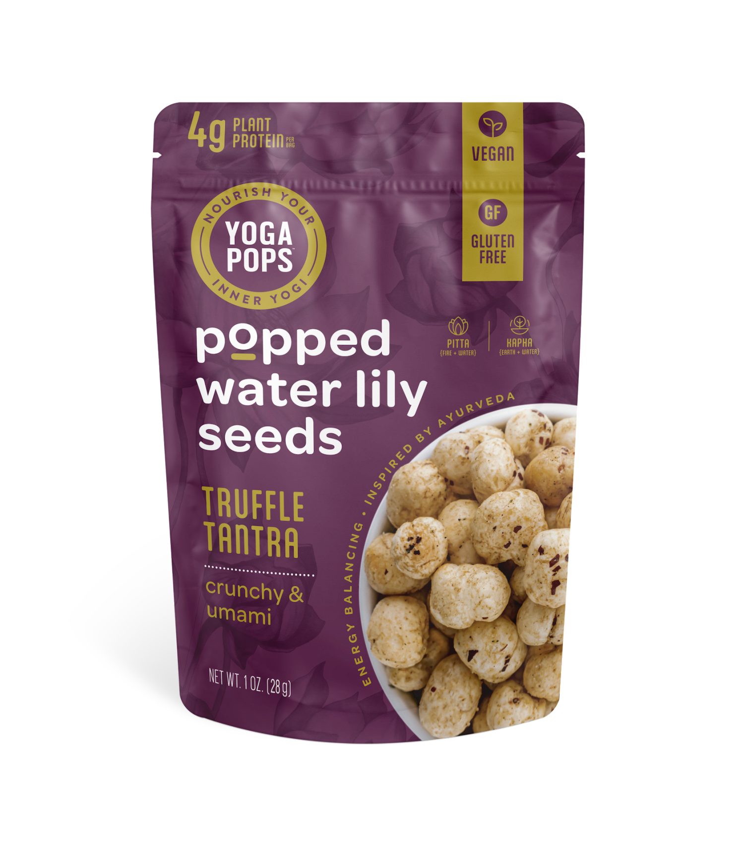 slide 1 of 2, Yoga Pops| Popped Water Lily Seeds| Truffle Tantra, 1 oz