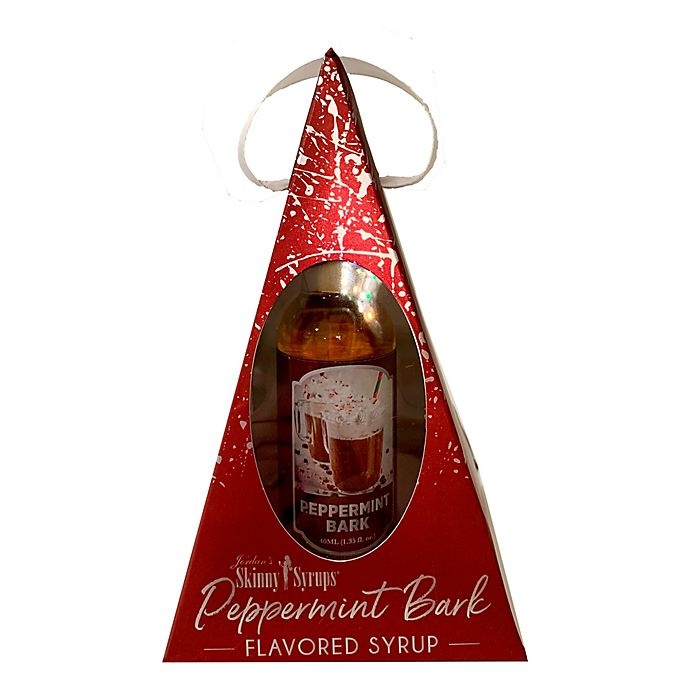 slide 1 of 1, Jordan's Skinny Mixes Holiday Ornament Peppermint Bark Syrup, 1 ct