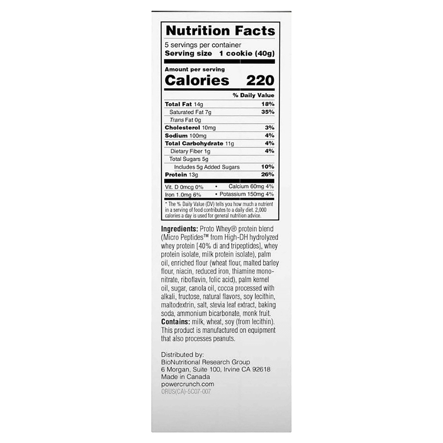 slide 2 of 2, Power Crunch Chocolate Mint Flavored Protein Energy Bar 5 - 1.4 oz Bars, 5 ct