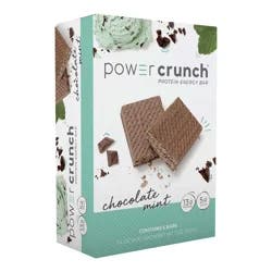 Power Crunch Chocolate Mint Flavored Protein Energy Bar 5 - 1.4 oz Bars