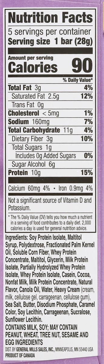 slide 3 of 9, Protein One Salted Caramel Crisp Protein Bars 5 ea, 5 ct