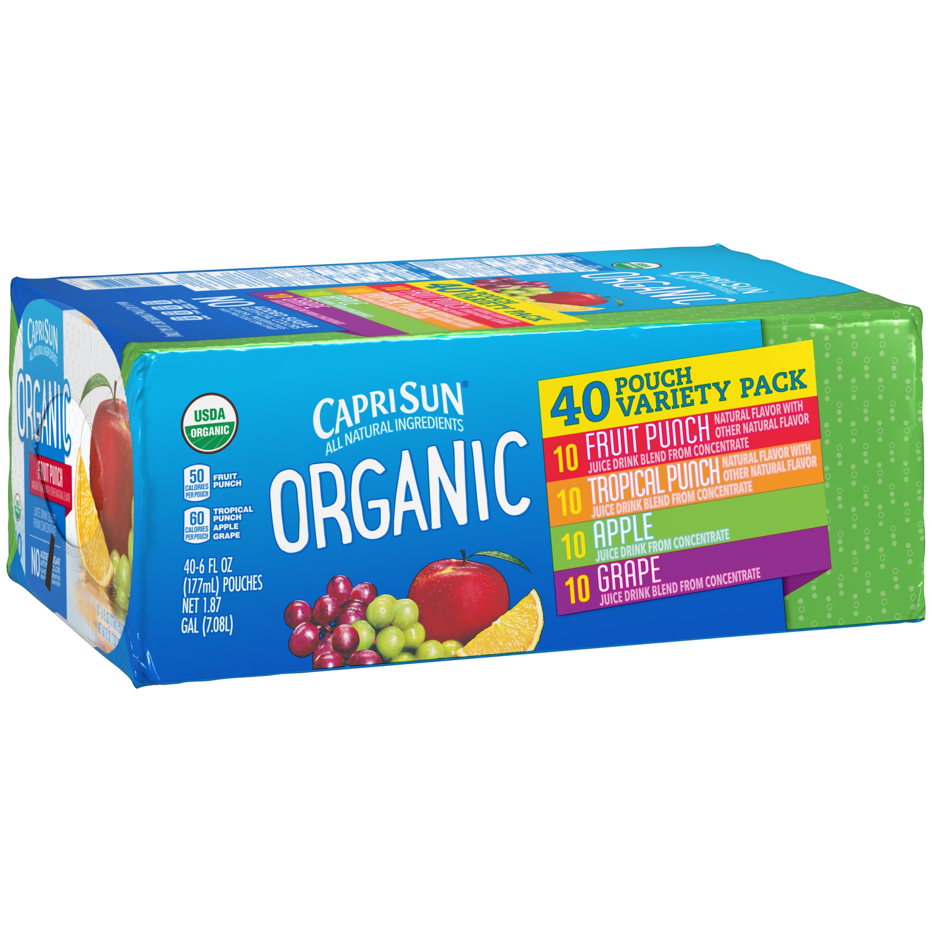 slide 5 of 6, Capri Sun Organic Juice Variety Pack, 